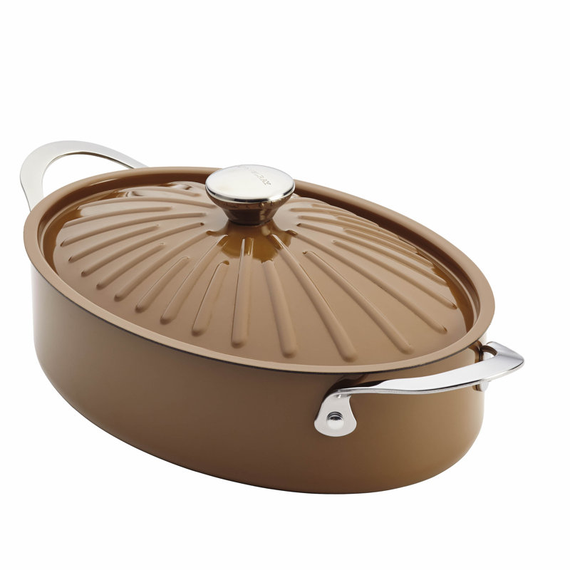 Rachael Ray Cucina 5 Qt. Paella Pan with Lid & Reviews Wayfair